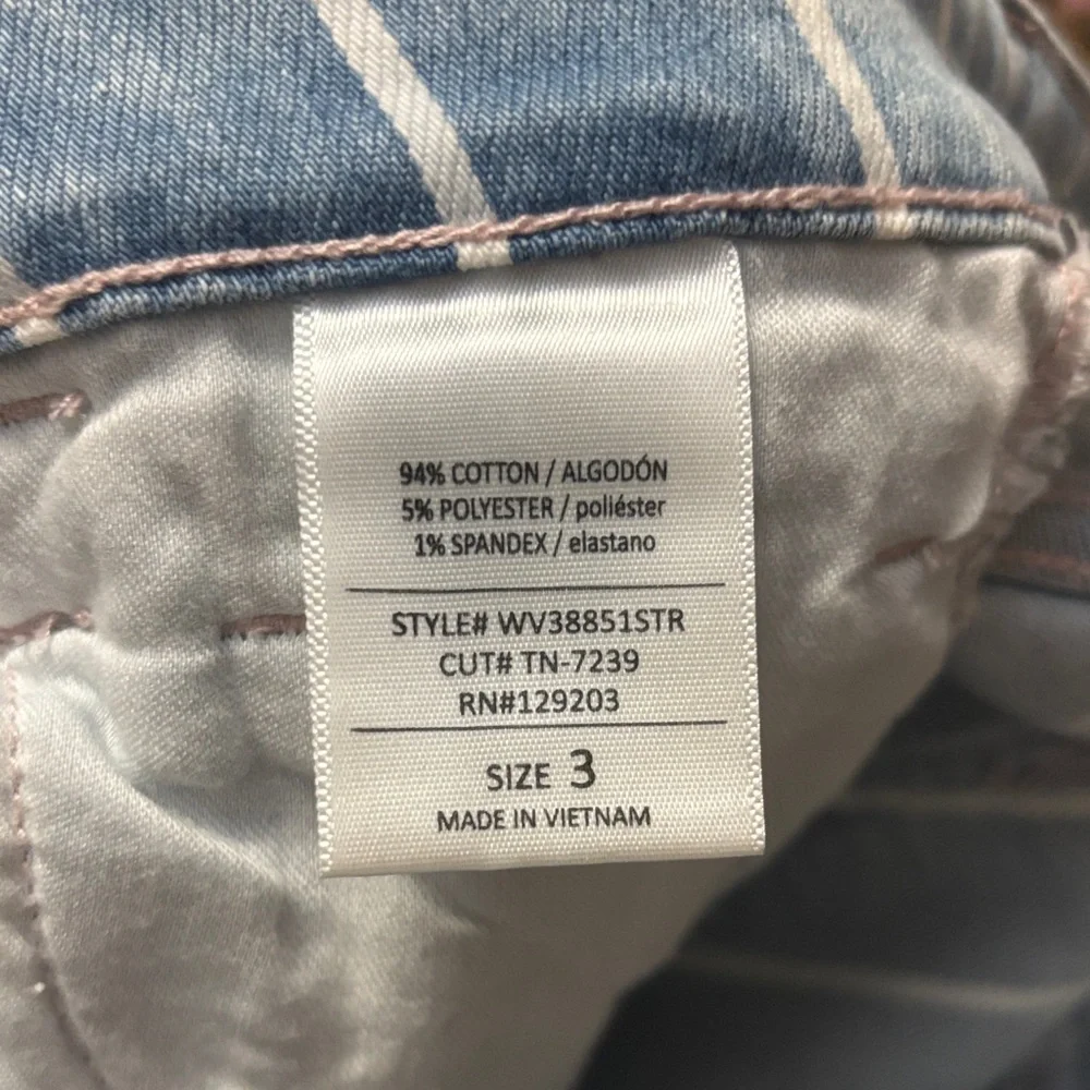 Cello Light Blue Jeans with White Pinstripes - Picture 9 of 11